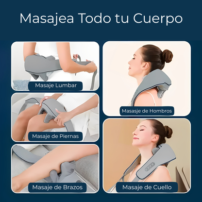 ⭐ Masajeador Eléctrico Portátil de Cuello y Espalda